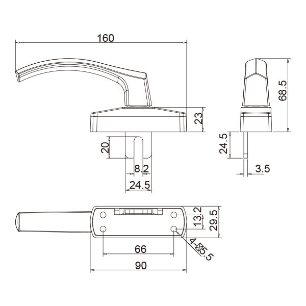 Tay Nắm Cửa Nhôm LP-ZS4 Ban-ve-ki-thuat- tay-nam-cuaLP-ZS4