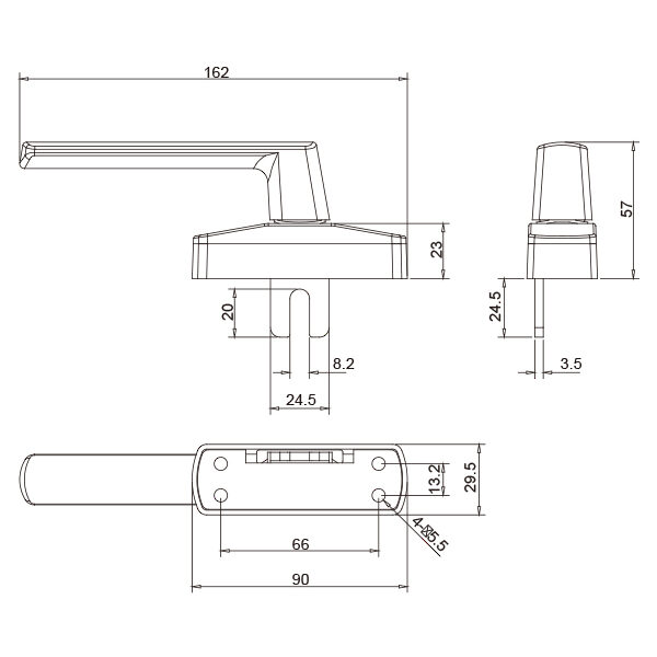 Tay Nắm Cửa Nhôm LP-ZS5 Ban-ve-ki-thuat-LP-ZS5