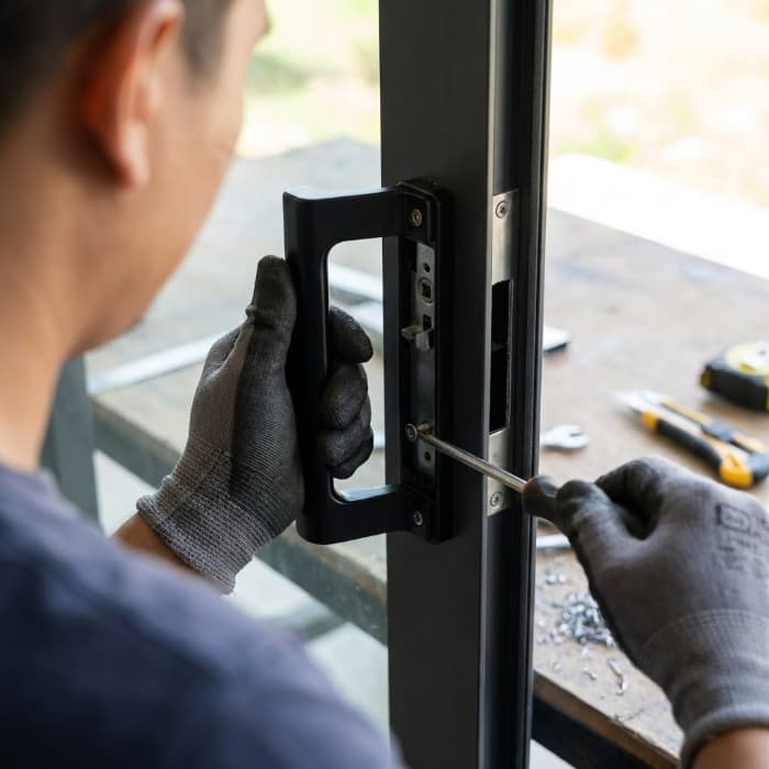 Top 8+ Tay nắm cửa lùa nhôm kính đẹp, trượt êm, chống kẹt Tự thay tay nắm cửa lùa nhôm kính tại nhà đơn giản bằng tua-vít, chỉ cần mua đúng mã phụ kiện.