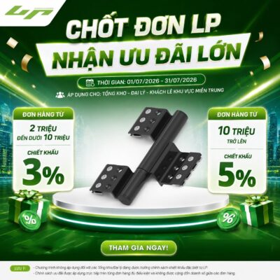 Ưu đãi hấp dẫn phụ kiện nhôm kính LP
